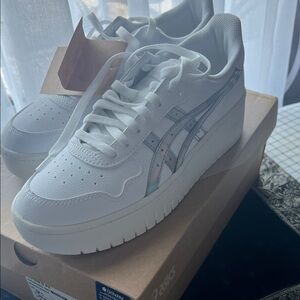 Asics White Athletic Shoes